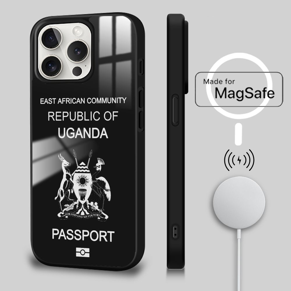 Phone Cases Uganda - Passport of Uganda pattern Magnetic Phone