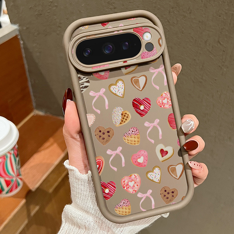 Phone Cases Pixel 10 Pro - Love Hearts Bow Pattern Phone Case