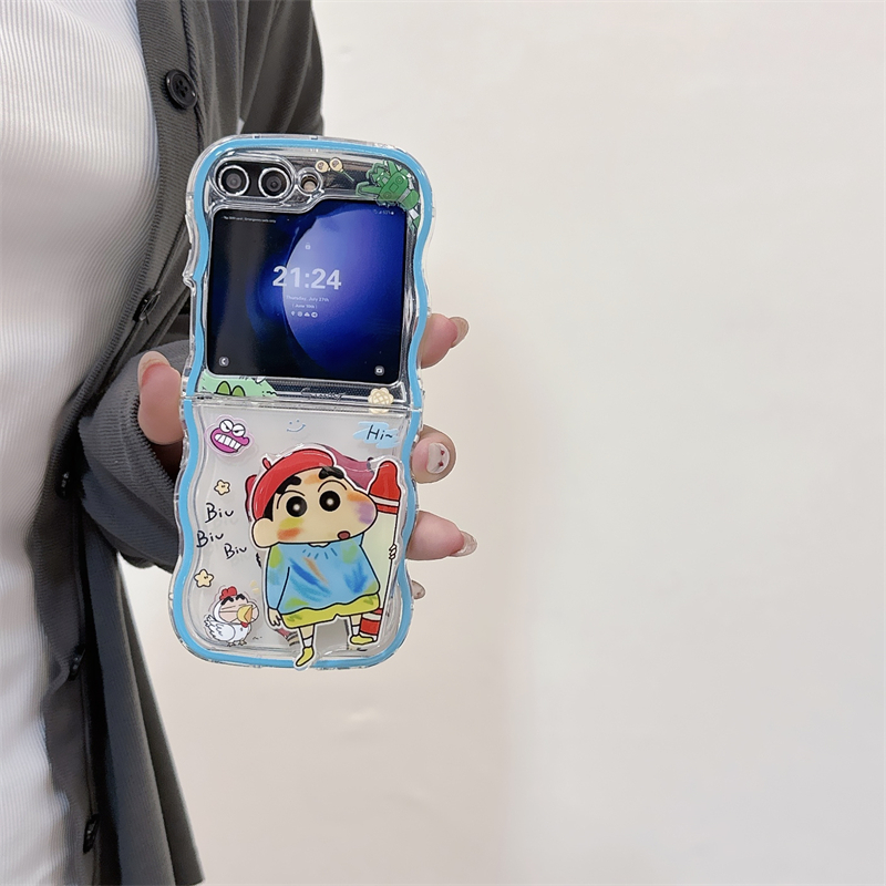 Phone Cases Z Flip 7 - Cute Cartoon Japan Anime Crayon Shin