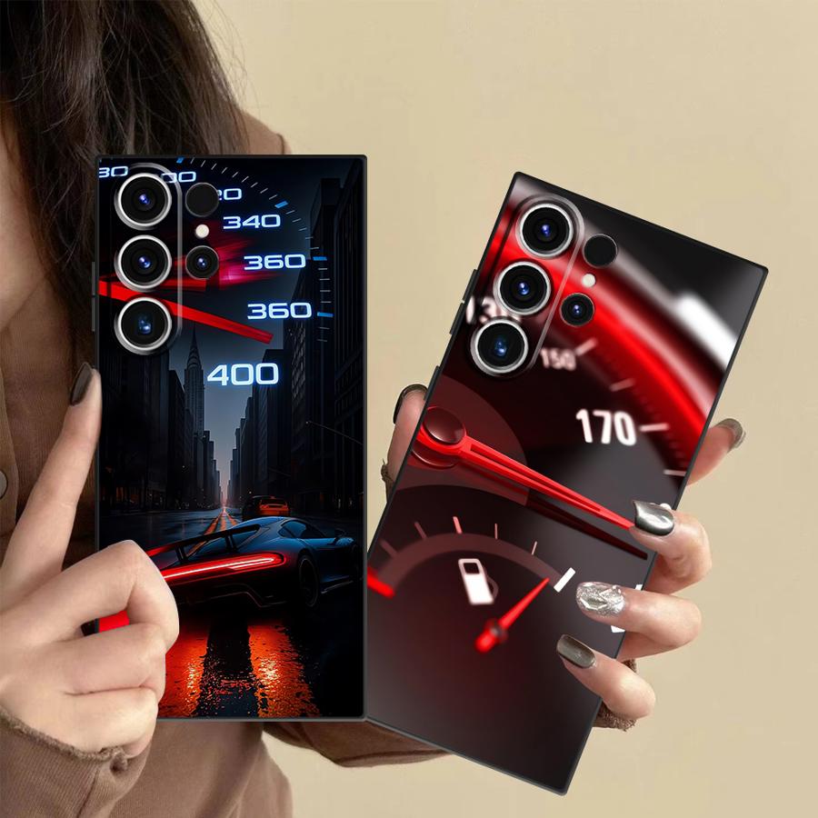 Phone Cases Samsung S23 - Red Car Gauge Case for Samsung