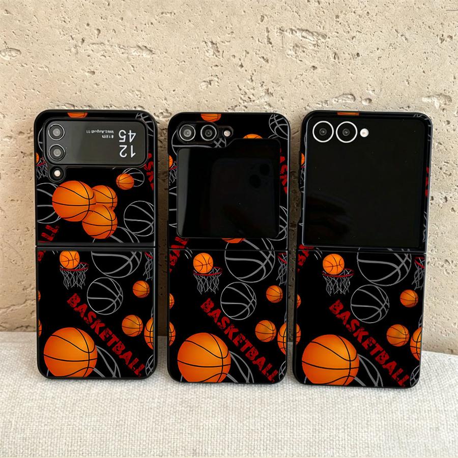 Phone Cases Z Flip 7 - Basketball Hoop Back Phone Cover Funda