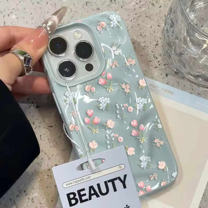 Phone Cases Cute Iphone 13 - Korean Style Small Flowers Phone Case