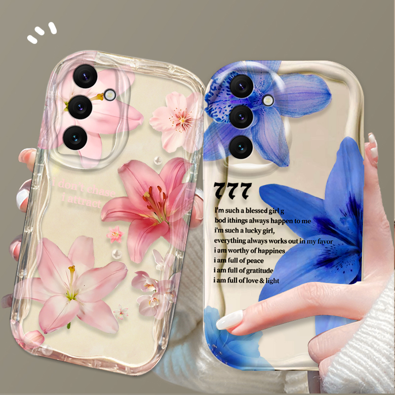 Beautiful Pink Lily Pattern Ph – Phone Cases For Samsung A14 recenzja i cena