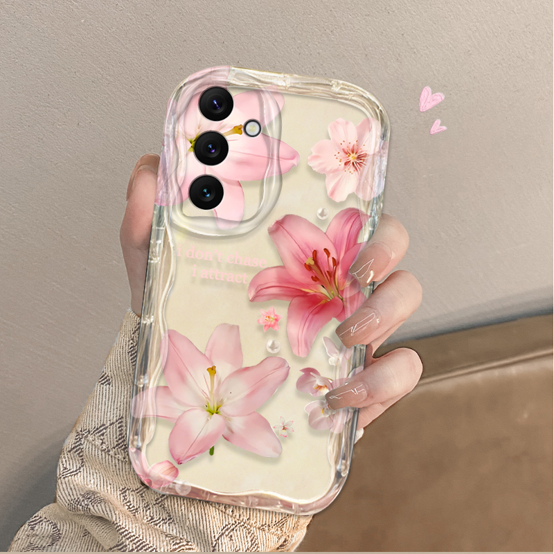 Beautiful Pink Lily Pattern Ph – Phone Cases For Samsung A14 recenzja i cena