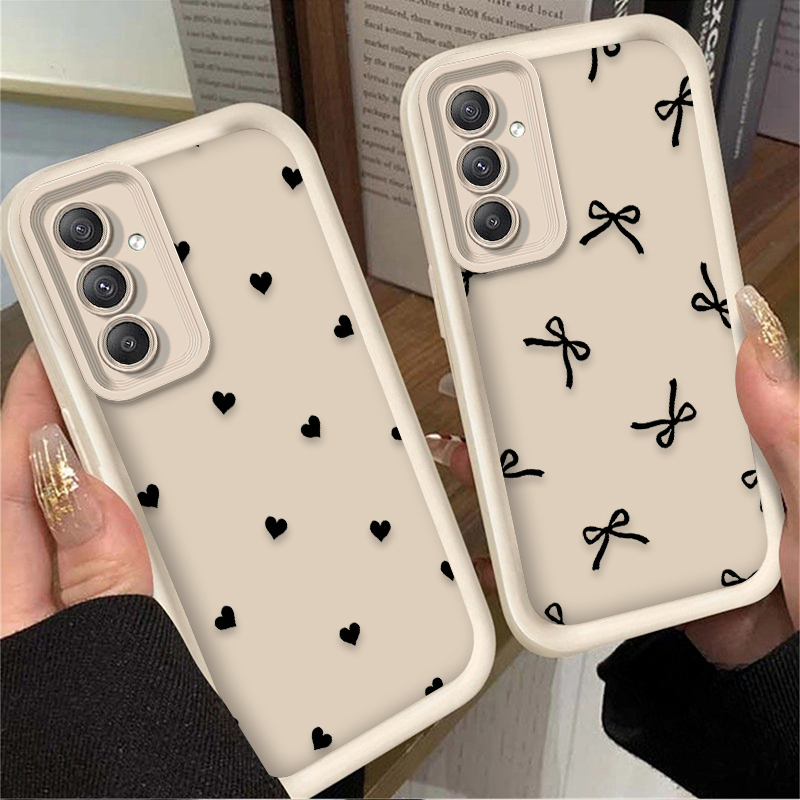 Black Love Heart Bowknot Case  – Phone Cases For Samsung A14 recenzja i cena
