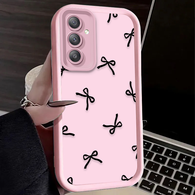 Black Love Heart Bowknot Case  – Phone Cases For Samsung A14 recenzja i cena