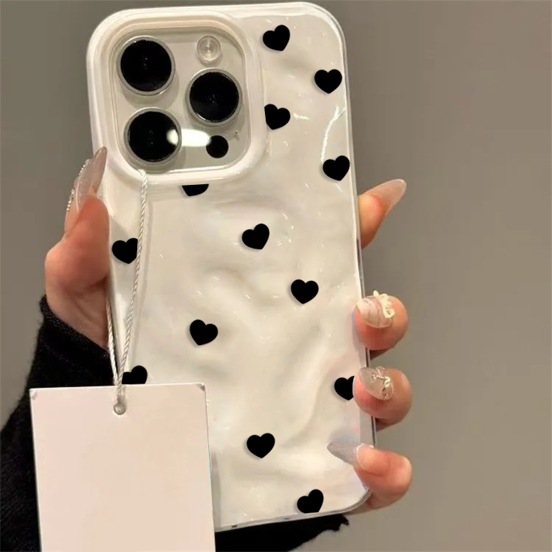 Aesthetic Cute Black Heart Sho – Phone Cases Cute Iphone 13 recenzja i cena