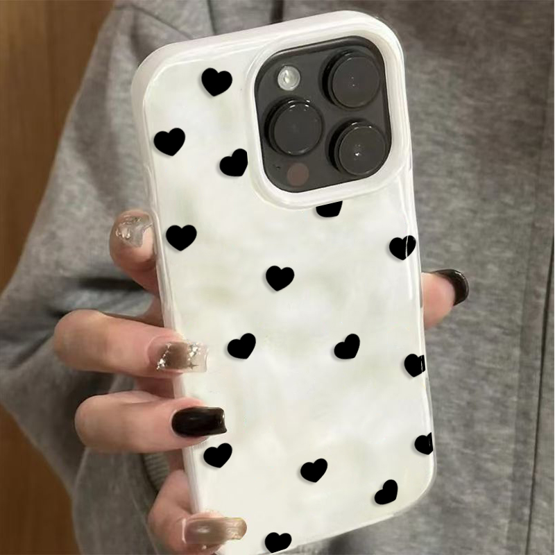 Aesthetic Cute Black Heart Sho – Phone Cases Cute Iphone 13 recenzja i cena