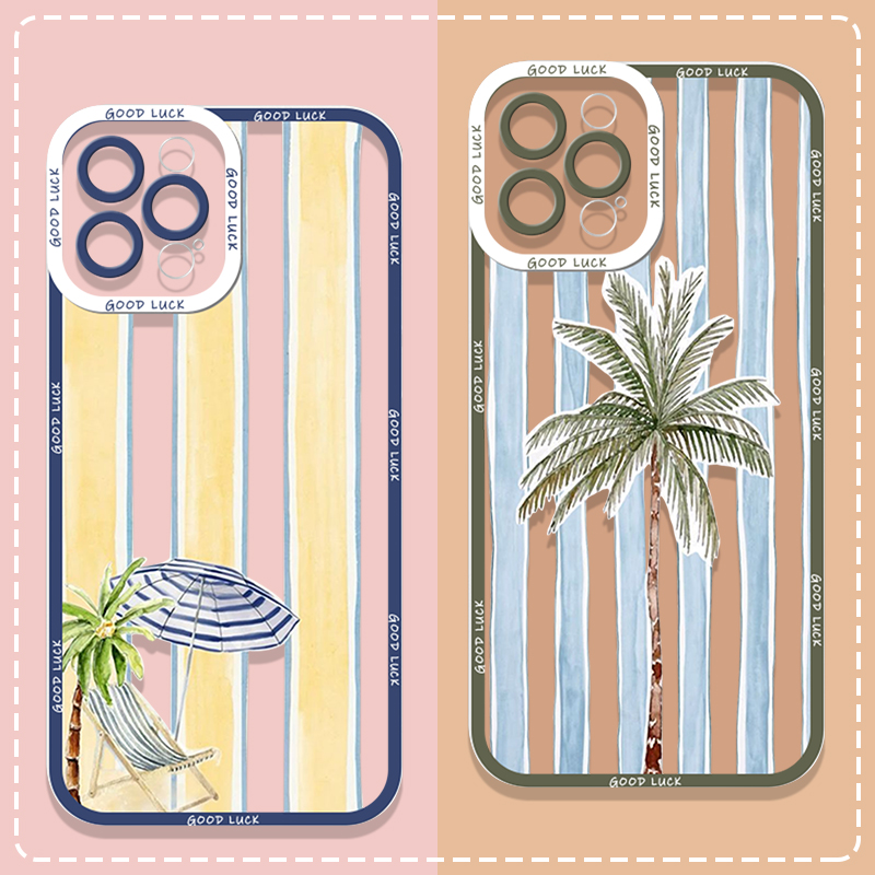 Summer Palm Coconut Tree Strip – Phone Cases For Samsung A14 recenzja i cena