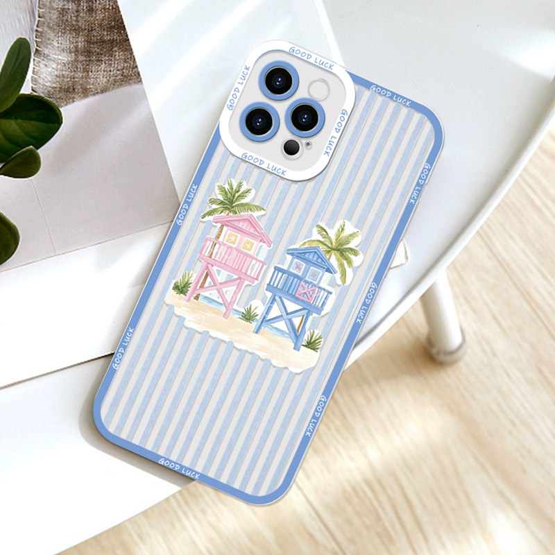 Summer Palm Coconut Tree Strip – Phone Cases For Samsung A14 recenzja i cena