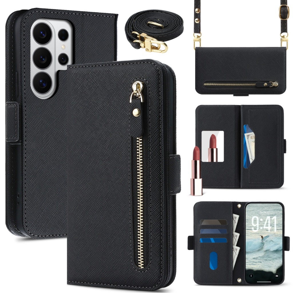 Crossbody Lanyard Flip Leather – Phone Cases With Wallet recenzja i cena