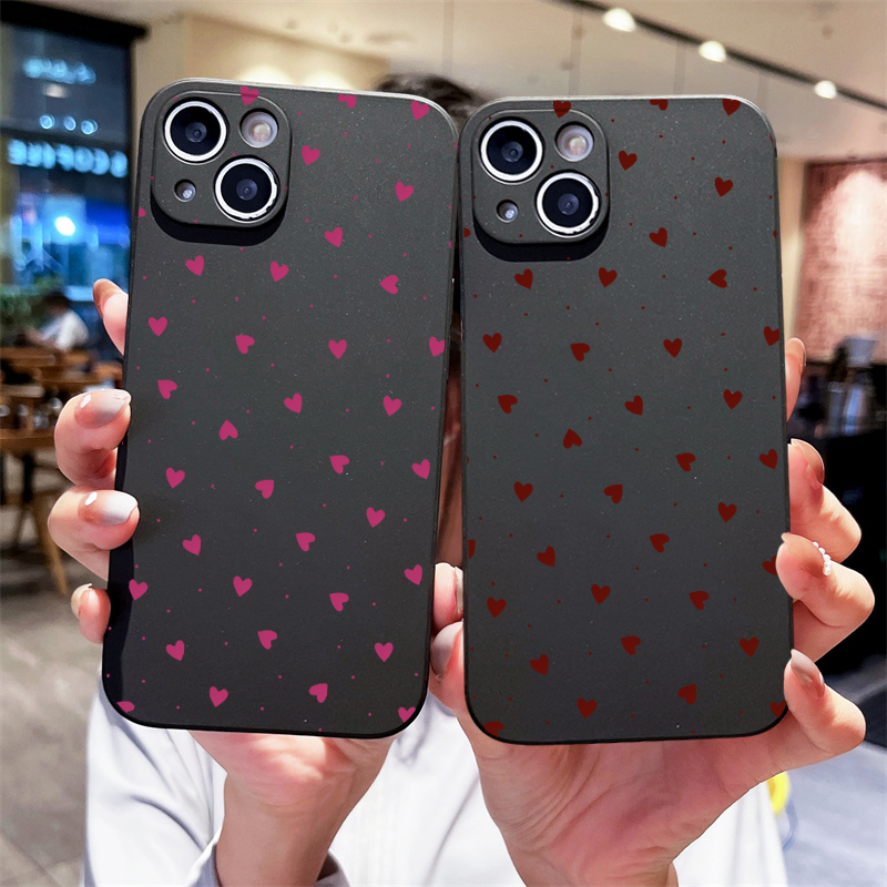 Simple Cute Pink Red Love Hear – Phone Cases Pink recenzja i cena