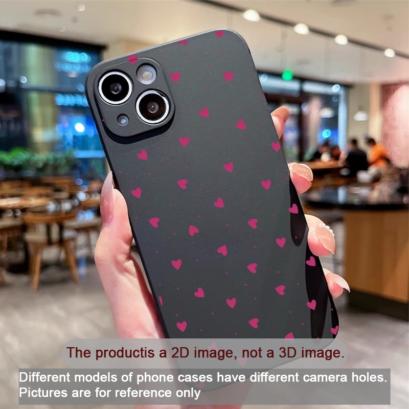 Simple Cute Pink Red Love Hear – Phone Cases Pink recenzja i cena