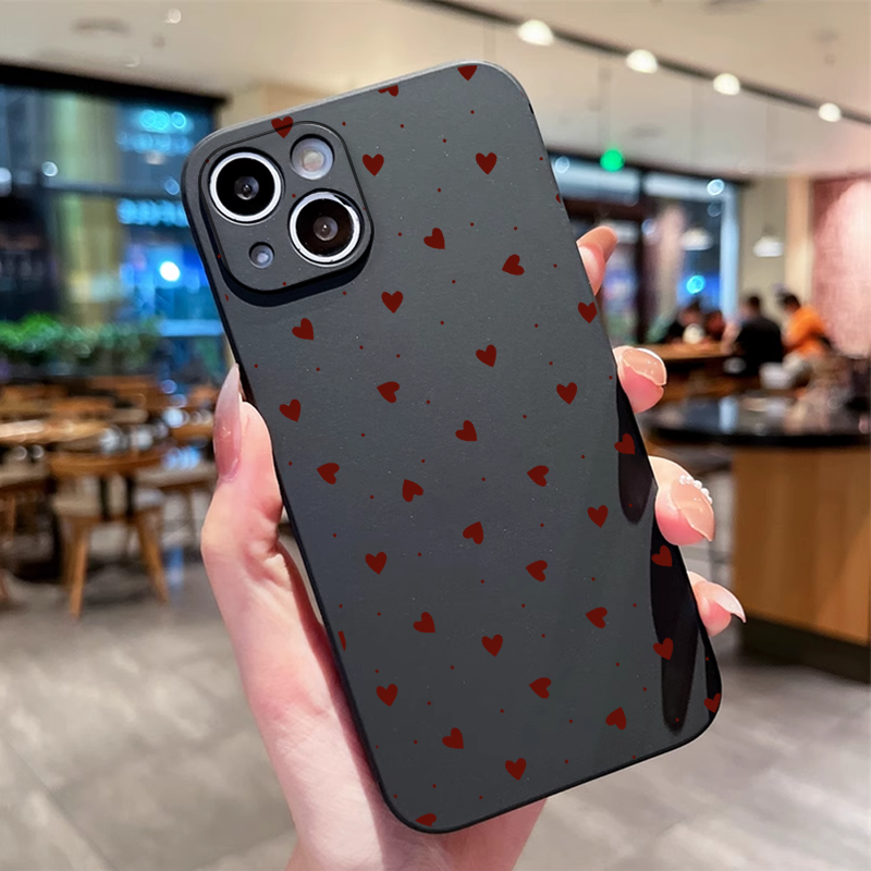 Simple Cute Pink Red Love Hear – Phone Cases Pink recenzja i cena