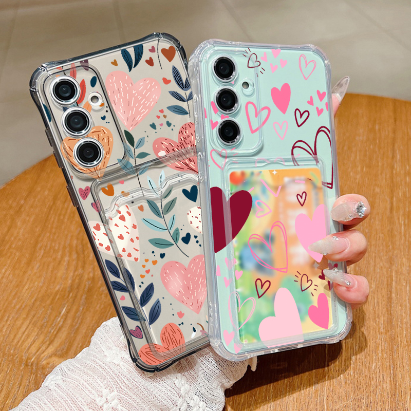 Love Heart Leaves Pattern Clea – Phone Cases With Wallet recenzja i cena