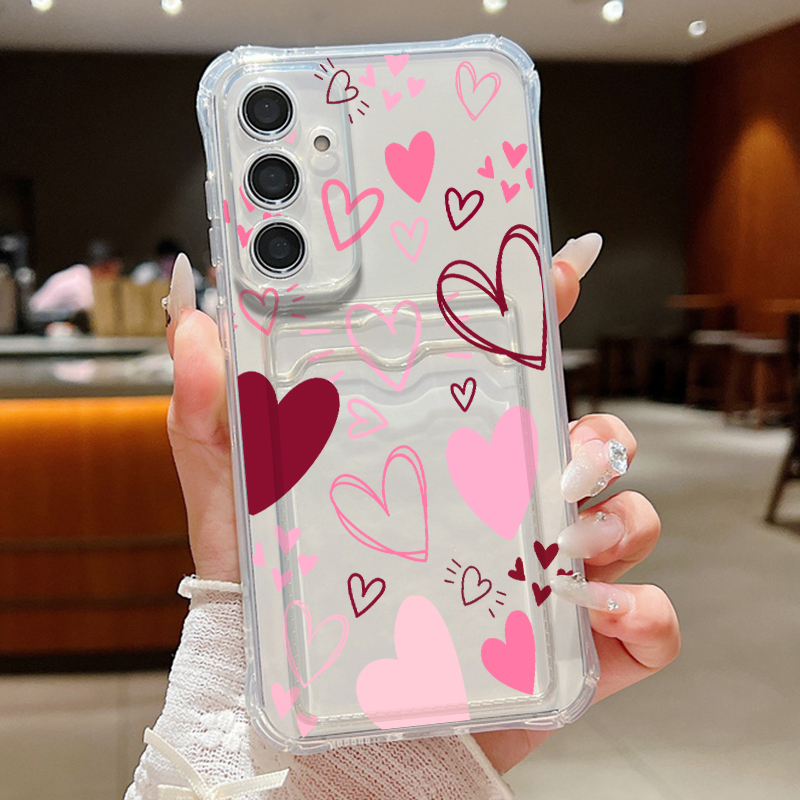 Love Heart Leaves Pattern Clea – Phone Cases With Wallet recenzja i cena