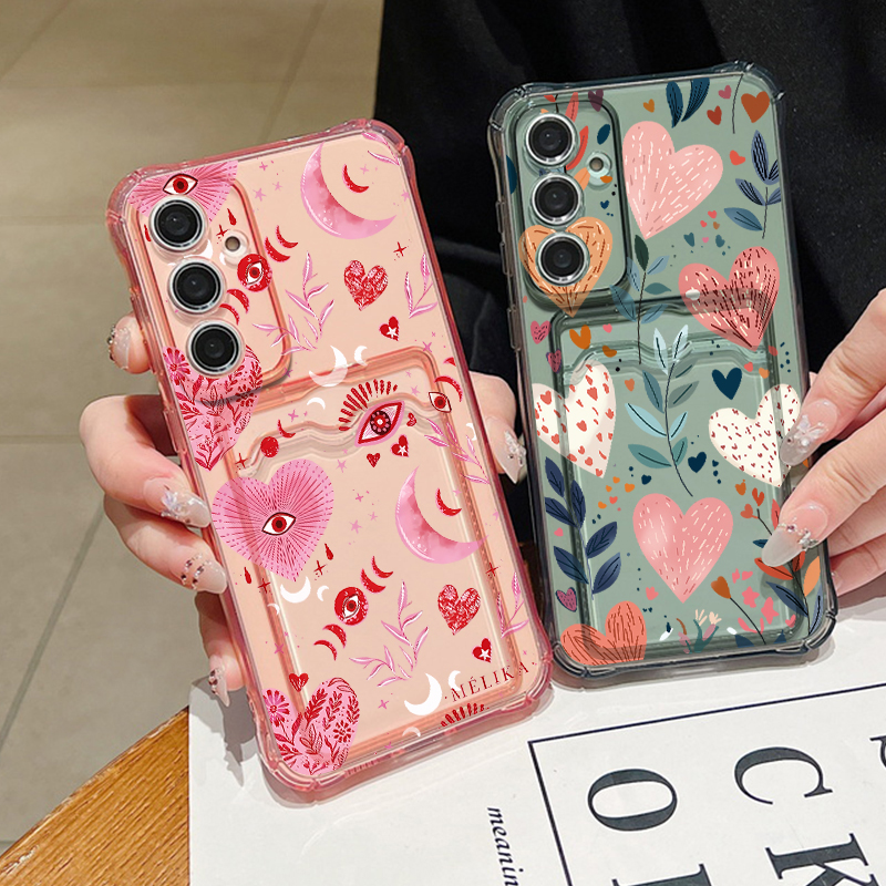 Love Heart Leaves Pattern Clea – Phone Cases With Wallet recenzja i cena