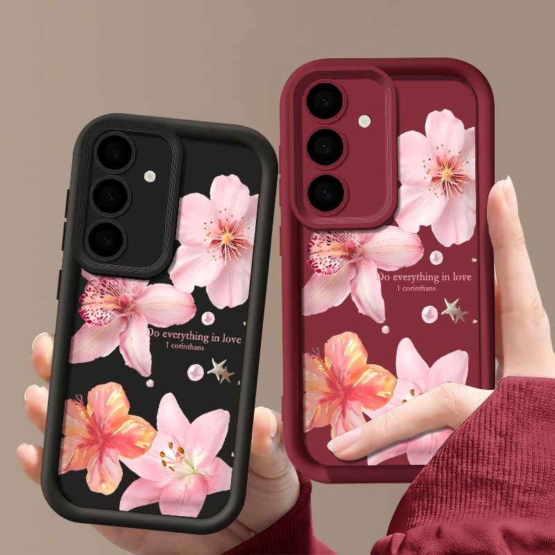 Pink Flowers Phone Case For Sa – Phone Cases Pink recenzja i cena