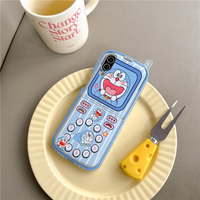 Cute Cartoon Japan Anime Dorae – Phone Cases Z Flip 7 recenzja i cena