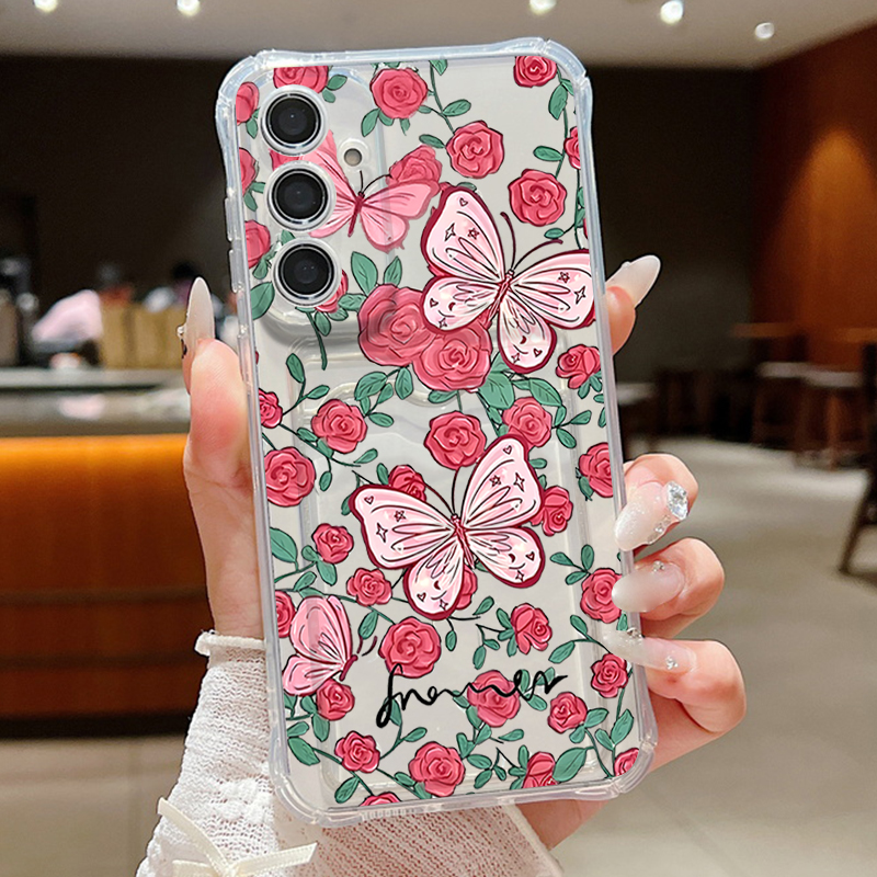 Flower Butterfly Pattern Clear – Phone Cases With Wallet recenzja i cena