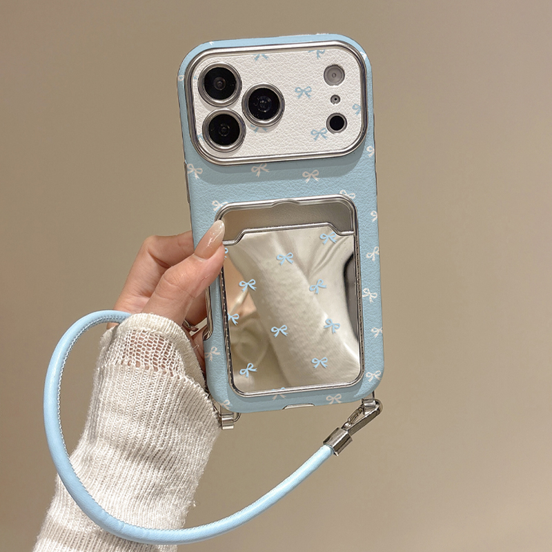 Cute Bow Mirror Card Holder Ph – Phone Cases With Wallet recenzja i cena