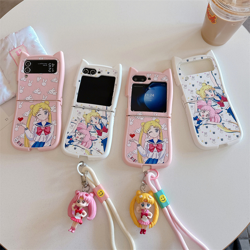 Cute Cartoon Japan Anime Sailo – Phone Cases Z Flip 7 recenzja i cena