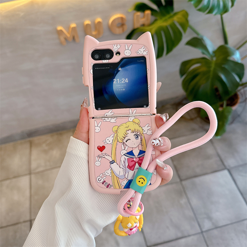 Cute Cartoon Japan Anime Sailo – Phone Cases Z Flip 7 recenzja i cena