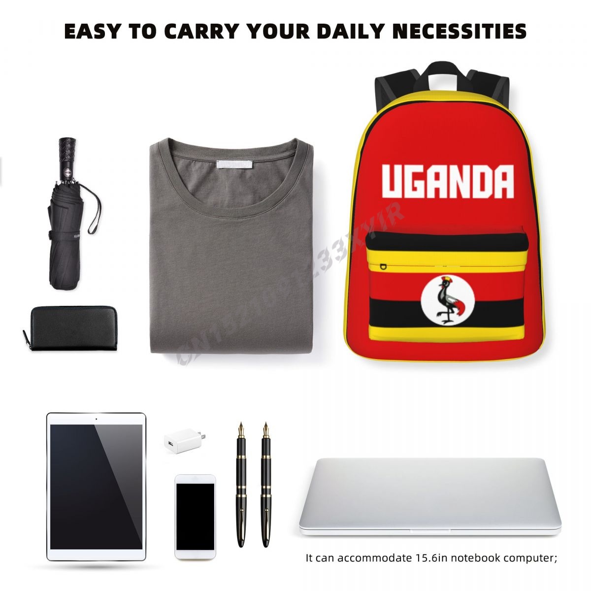 Unisex Backpack Uganda Flag Ug – Phone Cases Uganda recenzja i cena