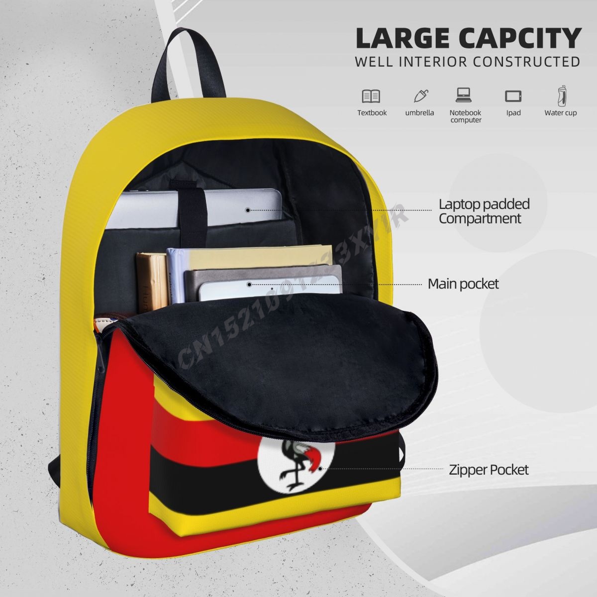 Unisex Backpack Uganda Flag Ug – Phone Cases Uganda recenzja i cena