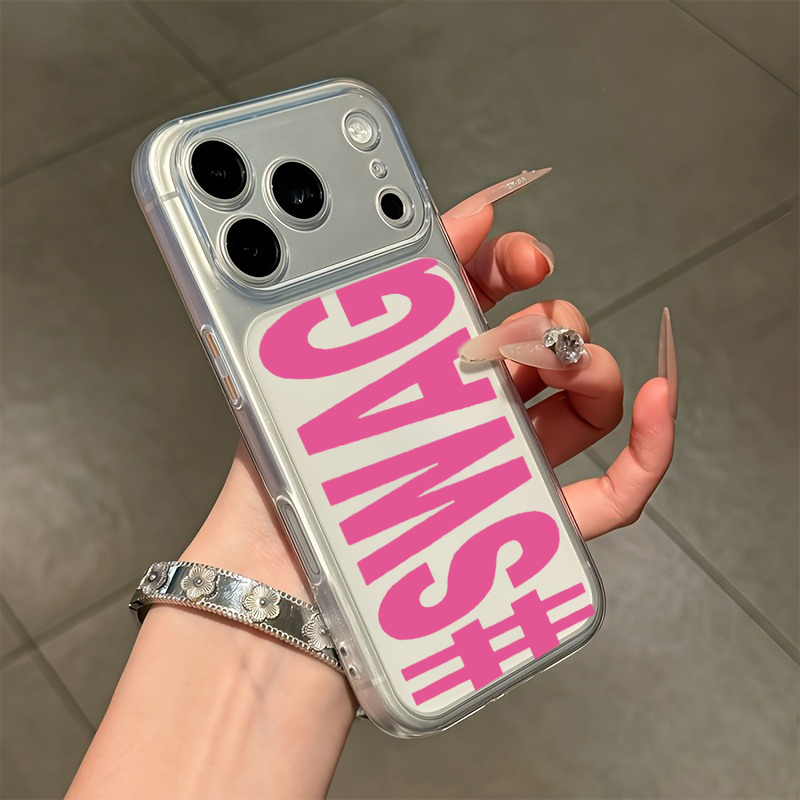 Hot Pink Black SWAG Letter Cle – Phone Cases Pink recenzja i cena