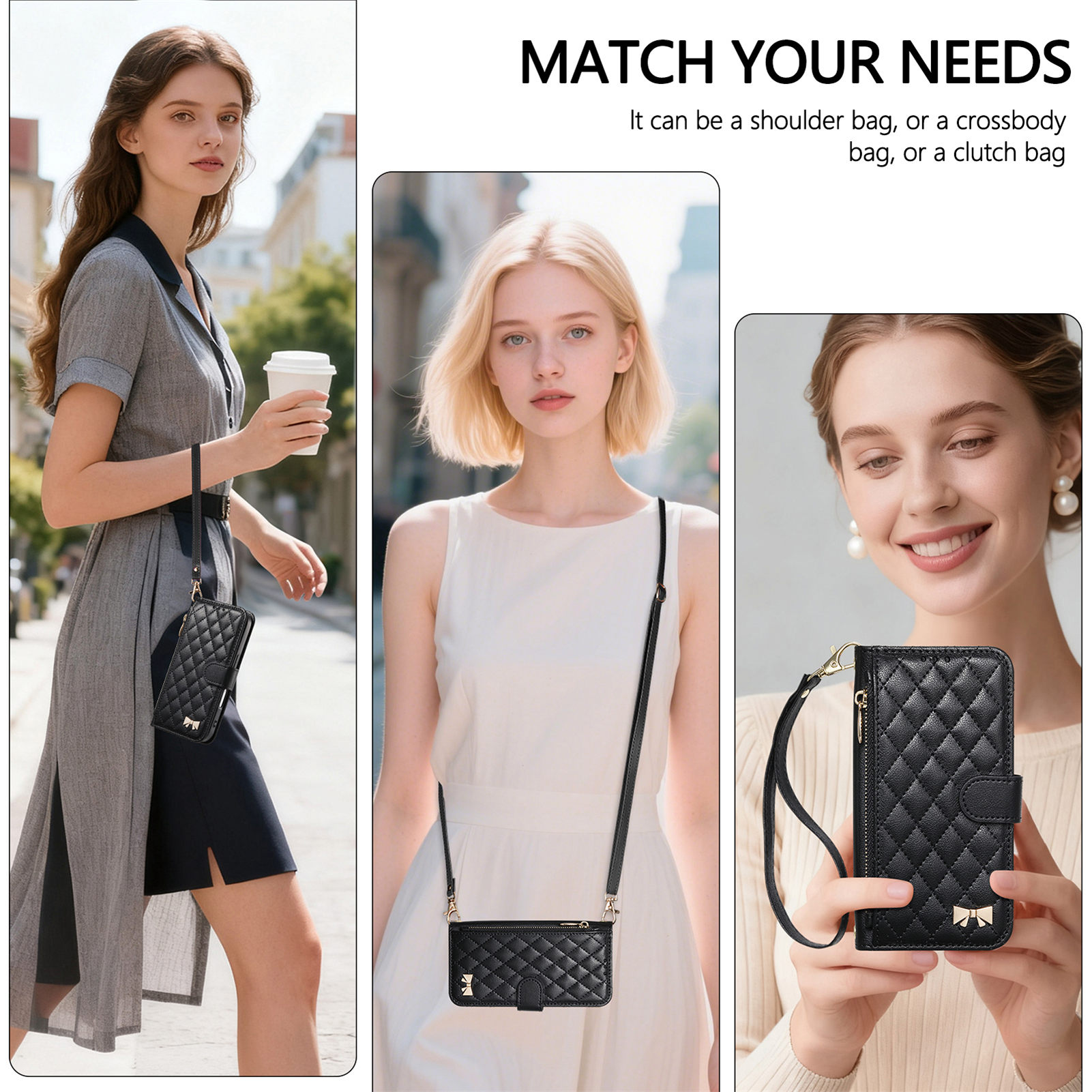 PU Leather Zipper Crossbody Wr – Phone Cases With Wallet recenzja i cena