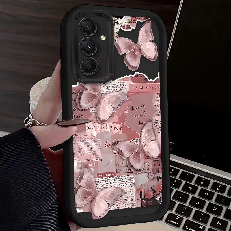 Pink Butterfly Aesthetic Case  – Phone Cases For Samsung A14 recenzja i cena