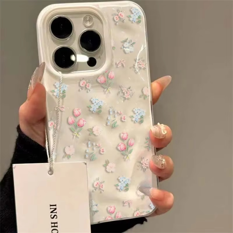Korean Style Small Flowers Pho – Phone Cases Cute Iphone 13 recenzja i cena
