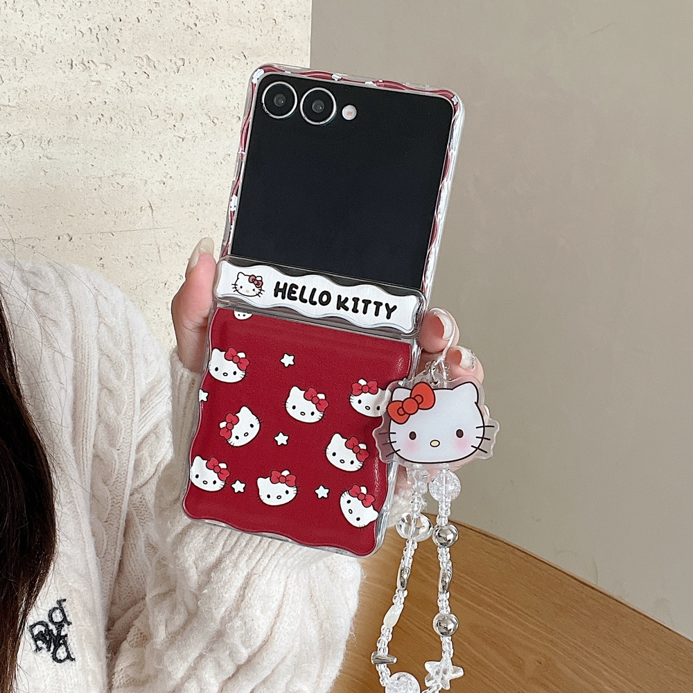 Cute Cartoon Sanrio Hello Kitt – Phone Cases Z Flip 7 recenzja i cena