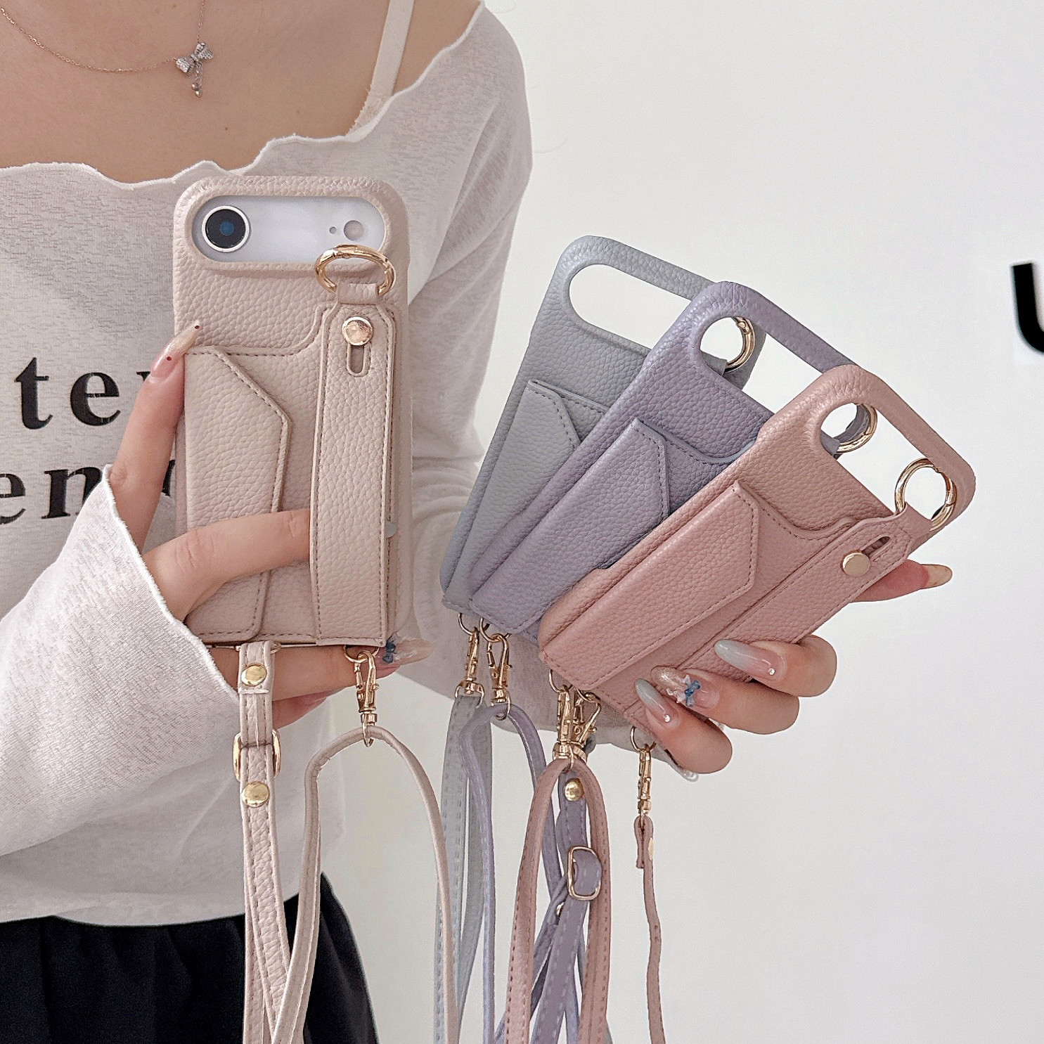 Wrist Strap Crossbody Ring Hol – Phone Cases With Wallet recenzja i cena