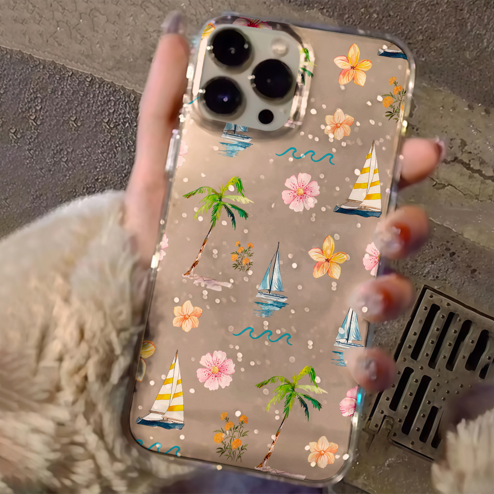 Beach coconut trees Clear Glit – Phone Cases Iphone 16 Pro recenzja i cena