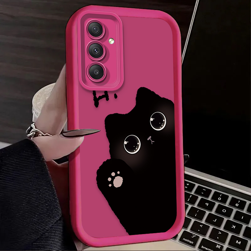 Lovely Big Eyed Cat Phone Case – Phone Cases For Samsung A14 recenzja i cena