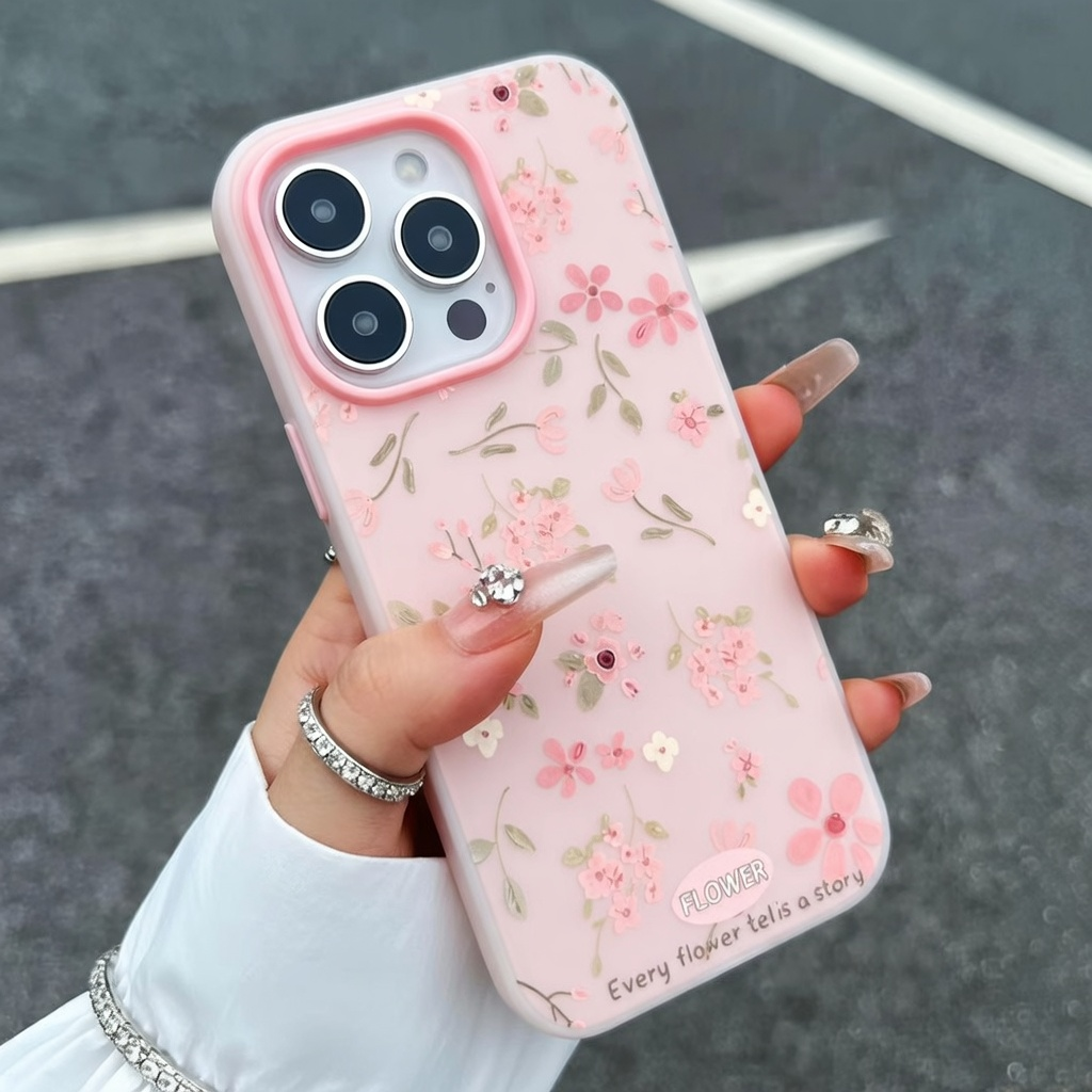 Cute Sweet Pink Floral Candy C – Phone Cases Pink recenzja i cena
