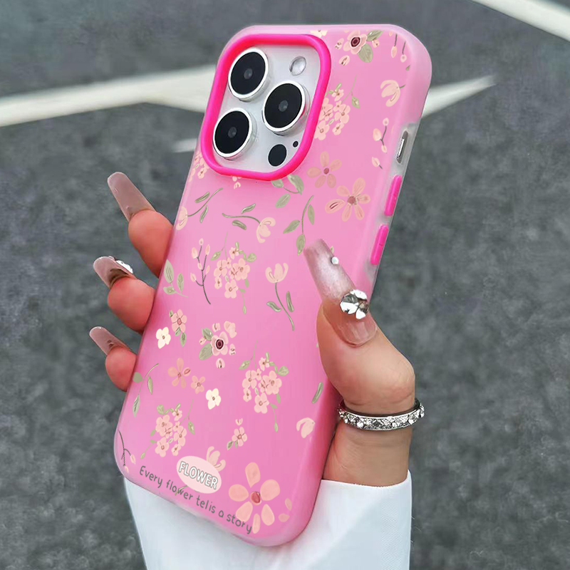 Cute Sweet Pink Floral Candy C – Phone Cases Pink recenzja i cena