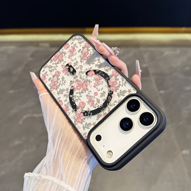 Pink Tiny Rose Clear Magnetic  – Phone Cases Pink recenzja i cena