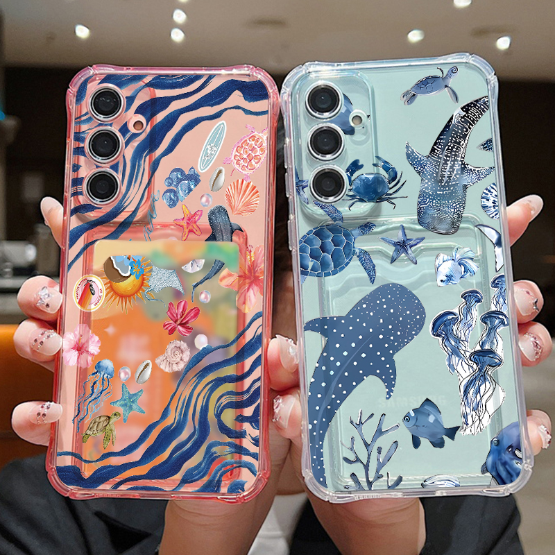 Ocean Whale Pattern Phone Case – Phone Cases With Wallet recenzja i cena