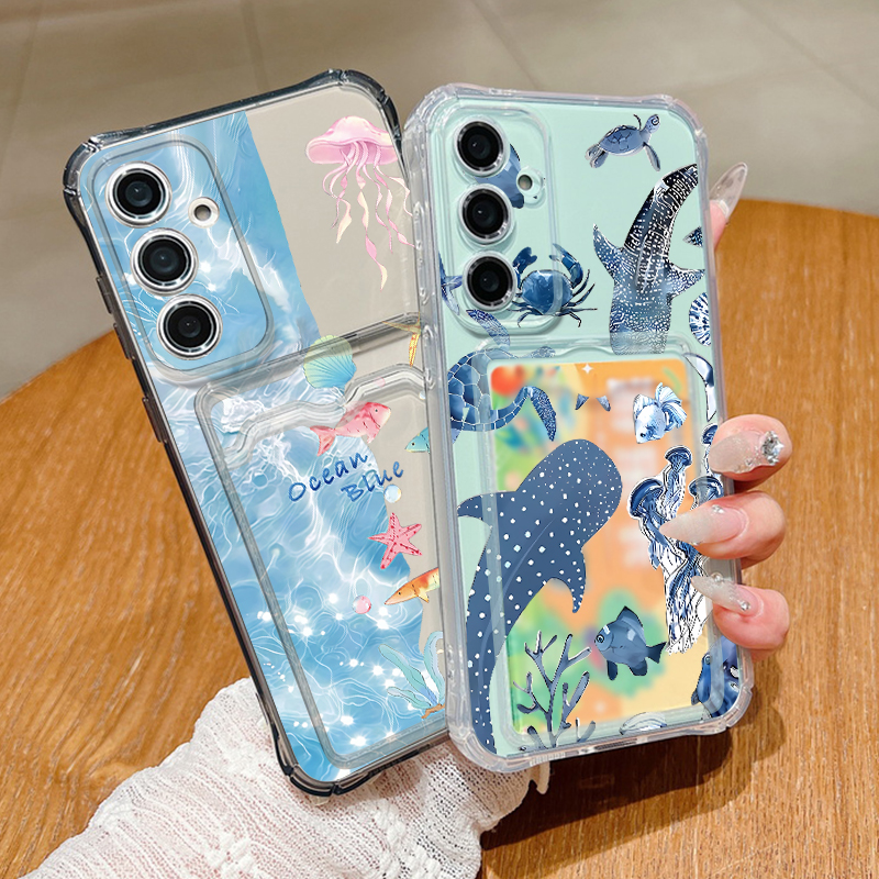 Ocean Whale Pattern Phone Case – Phone Cases With Wallet recenzja i cena