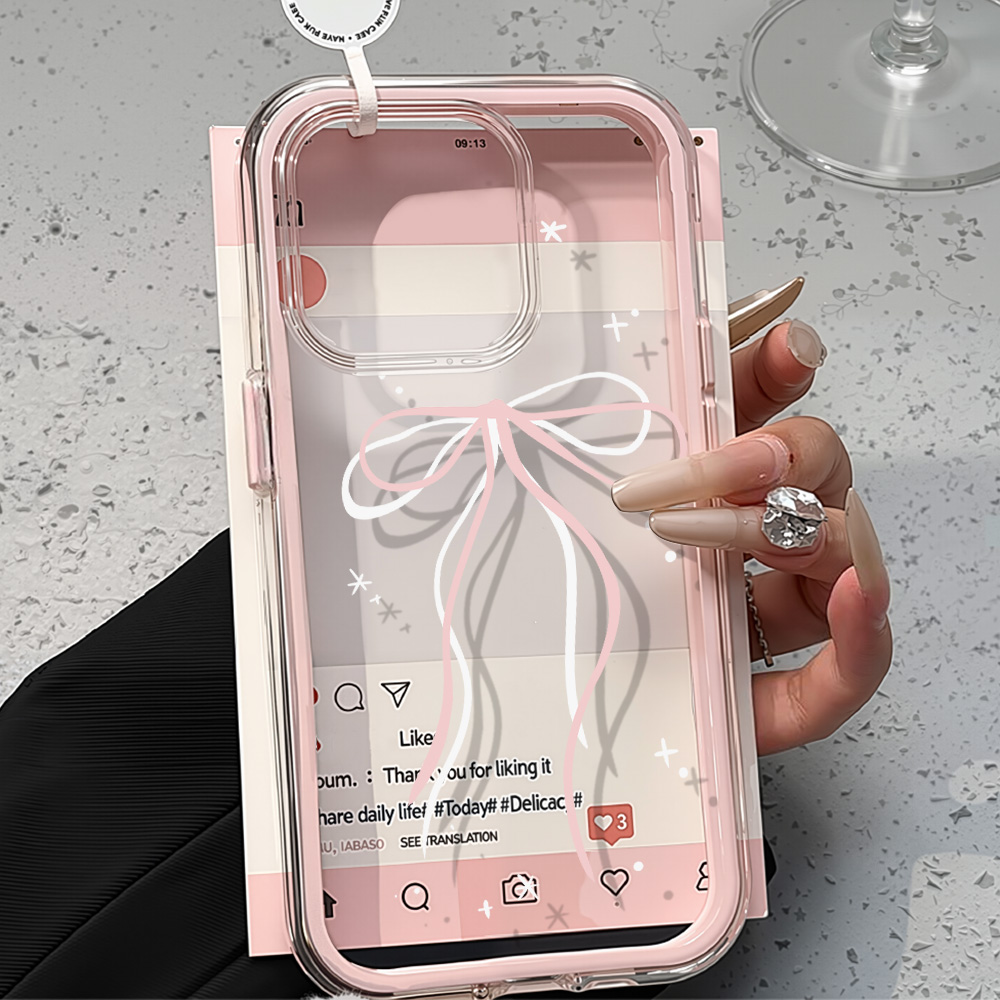 2in1 Pink Flower Case For iPho – Phone Cases Pink recenzja i cena