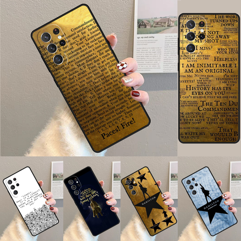 Hamilton Musical Lyrics soft S – Phone Cases Hamilton recenzja i cena