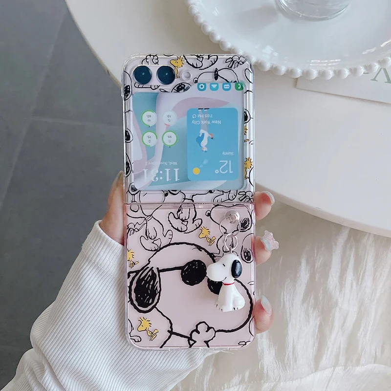 Cute Cartoon Snoopy Charlie Br – Phone Cases Z Flip 7 recenzja i cena