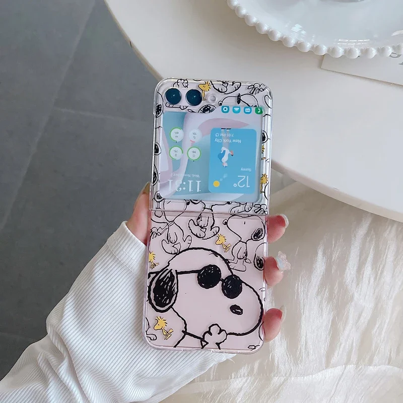 Cute Cartoon Snoopy Charlie Br – Phone Cases Z Flip 7 recenzja i cena