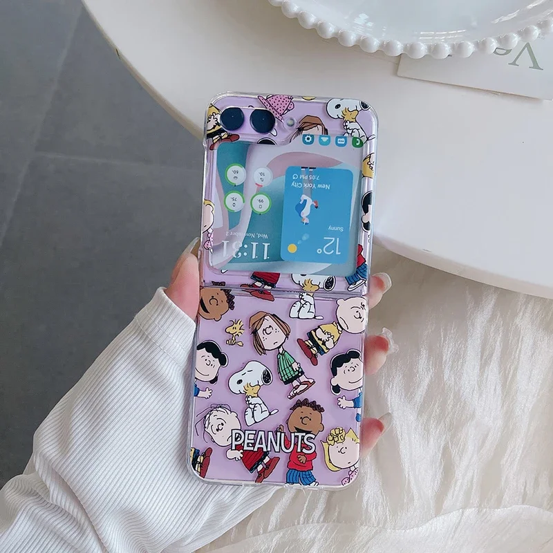 Cute Cartoon Snoopy Charlie Br – Phone Cases Z Flip 7 recenzja i cena