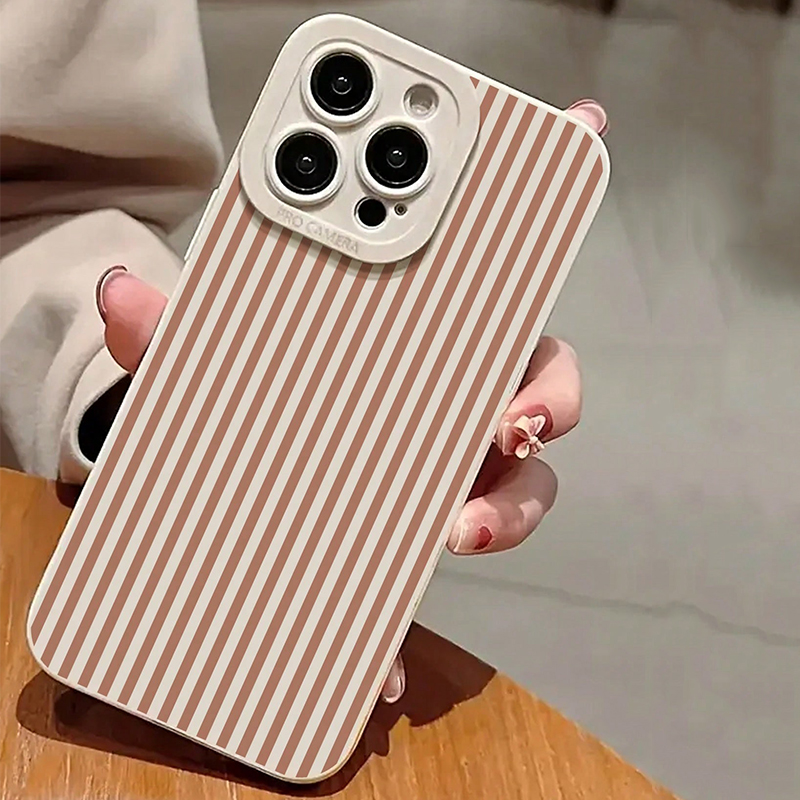 Pink Striped Painted Anti-Drop – Phone Cases Iphone 16 Pro recenzja i cena