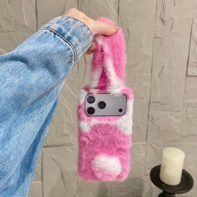 Cute Rabbit Design Fluffy Phon – Phone Cases Iphone 16 Pro recenzja i cena